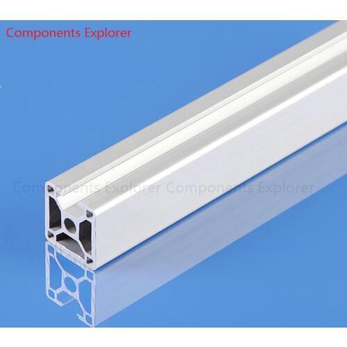 Arbitrary Cutting 1000mm 3030 Three Edges Aluminum Extrusion Profile,Silvery Color