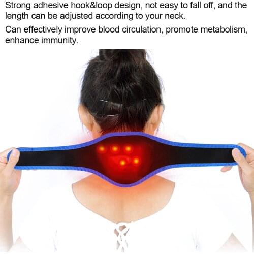 Adjustable Self-heating Tourmaline Neoprene Neck Support Brace Magnetic Therapy Wrap Protect Warming Heating Pads For Neck Pain