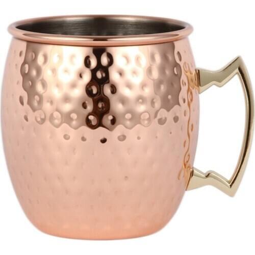 Ounces Hammered Copper Plated Moscow Mule Mug Beer Cup Coffee Cup Mug Copper Plated Cocktail Cup For Stainless Steel Coffee Cup