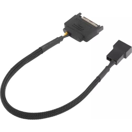 SATA 15Pin to 3Pin 4Pin Computer Cooling Fan Power Adapter Extension Cable Wire Computer Connectors