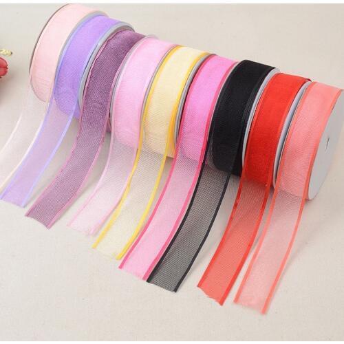 Transparent Gauze Handmade Decorative Bowknot Jewelry With A 2.5cm Wide Wide Large Network Of Direct Selling Manufacturers