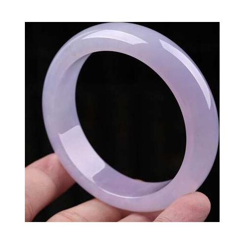 Zheru Jewelry Natural Burmese Jadeite Light Purple 54-62mm Bracelet Elegant Princess Jewelry For Mom For Girlfriend