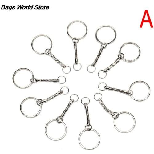 10 PCS Snake Chain Key Rings DIY Jewelry Findings Handmade Craft Jewelry Accessories Components Bag Accessories