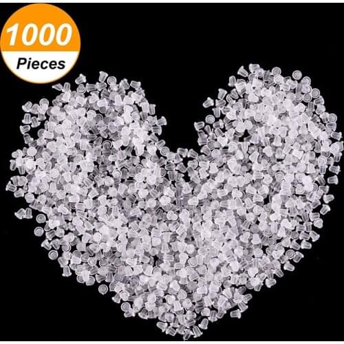 1000Pcs Silicone Rubber Earring Clasp Transparent Ear Nut Plugging Earrings DIY Jewelry Findings Accessories Materials