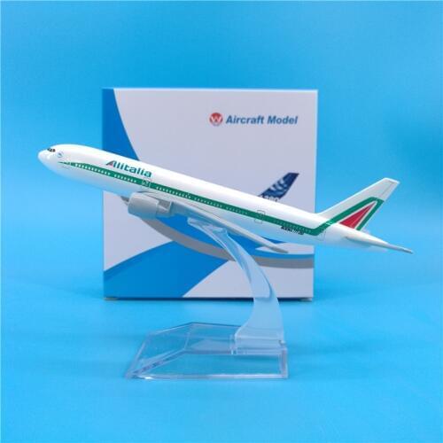 16CM 1:400 Scale Airplanes Air Alitalia Boeing B777 Airplane Plane Model Diecast Aircraft Toys Gifts Airliner Model Kids Gift