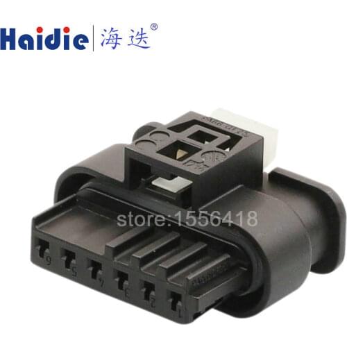 2sets 6pin auto wiring harness plug cable electric plug connector