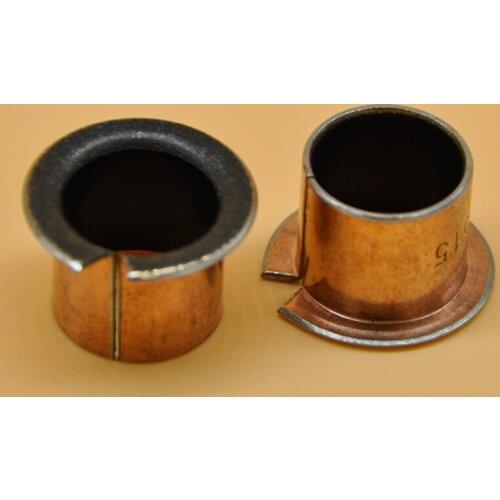 2pcs copper color SF-1F self-lubricating composite bearing bushing flange sleeve guide bush bearings sleeves nut 8x6x6mm ODxIDxH