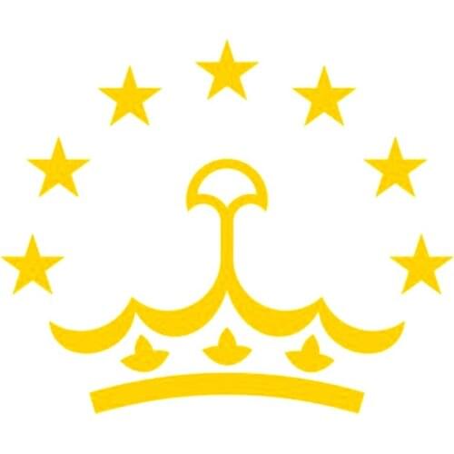 40821# Die-Cut Vinyl Decal Star Flag of Tajikistan Car Sticker Waterproof Auto Decors on Car Body Bumper Rear Window