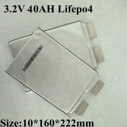 5pcs Brand 3.2v 40ah Lifepo4 Battery Cell 40ah 3.2v Rechargeable Lithium Rion for 12v 24v 36v E Bike Scooter Battery Pack Diy