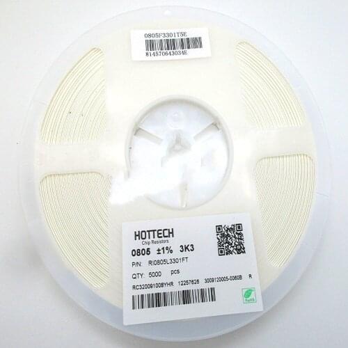 5000Pcs 0805 1% SMD 1/8W 0R ~ 10M chip resistor 0 1 2 3.3 4.7R 10R 100R 220R 330R 470R 1K 4.7K 10K 47K 100K 0 10 100 330 470 ohm