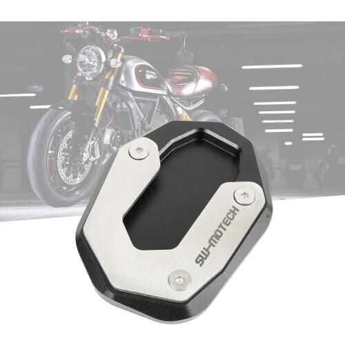 Motorcycle Side Kickstand Stand Extension Support Plate For Ducati Scrambler 800 2015-2017