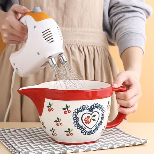 Large Capacity Ceramic Bowl Mixing Bowl Baking Tools Kitchen Utensils And Noodle Bowls