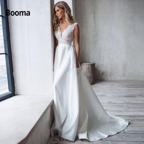 Booma Satin Wedding Dresses