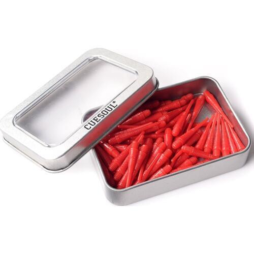 CUESOUL 100pcs/set Red Nylon Soft Tip Dart Points For The Electronic Darts