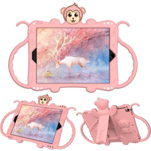 Kids Case for iPad 9.7 6th 5th Pro 9.7 Shockproof Cover for iPad Air Air 2 Silicone Case with Shoulder Strap Kickstand+Pen