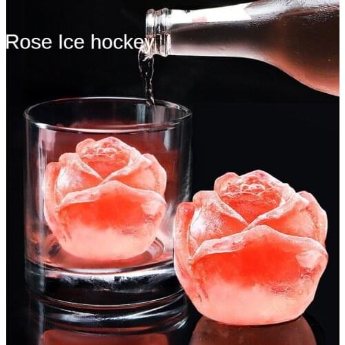 The New Rose Ice Hockey Ice Tray Ice Cube Mold Silicone Mold Baking Ice Cream Mold Ice Ball Maker Ice Mould Silicone Ice Mold