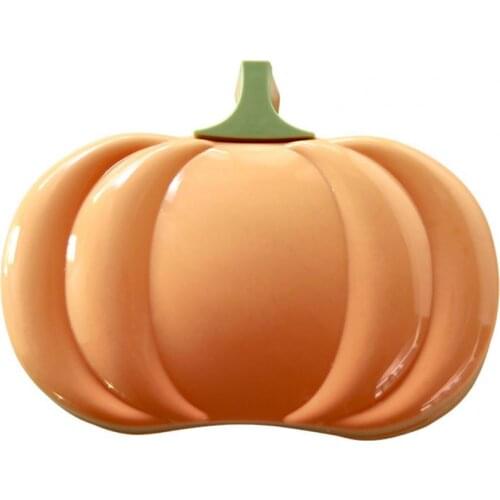 Simulation Pumpkin Soap Dish Wear-resistant Easy to Clean Quick Drain Design Plastic Soap Dish Holder for Kitchen Bathroom