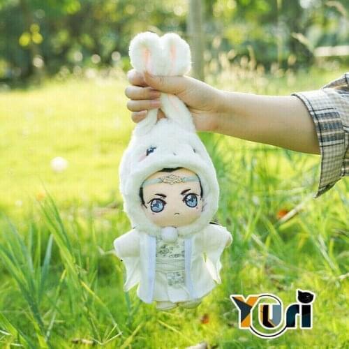 Limit Grandmaster of Demonic Cultivation Wuxian Wangji Hat Rabbit Plush Cap for 15cm 20cm Doll Hat MDZS The Untamed