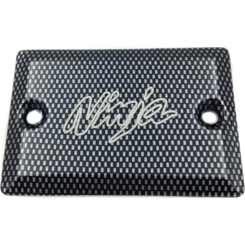 Aftermarket free shipping motorcycle parts Carbon Master Cylinder Cap for Kawasa Ninja 250 500 650R ZX600 ZZR600 ZX6 12R