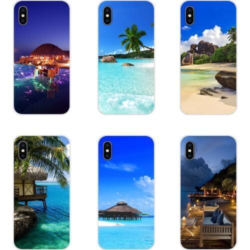 For Huawei G7 G8 P7 P8 P9 P10 P20 P30 Lite Mini Pro P Smart Plus 2017 2018 2019 Fashion Cases Maldives Islands Beauty Of Beaches