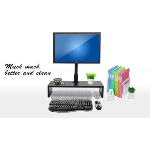Desktop Monitor Holder with seat free lifting Full Motion Monitor Mount Bracket W830