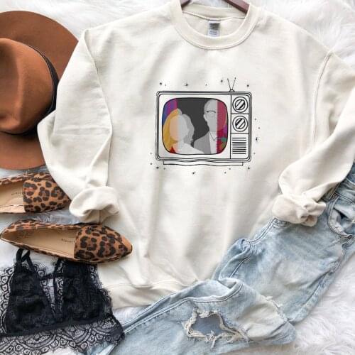 New Tv Show WandaVision Sweatshirt An Unusual Couple Wanda TV Graphic Crewneck Pullover Scarlet Witch Hoodie Hipster Tops
