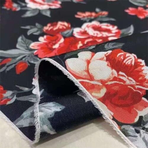 New Style Rose Color 18 Mum Crepe De Chine Silk Fabric High-end Dress Shirt Clothing Mulberry Silk Fabric