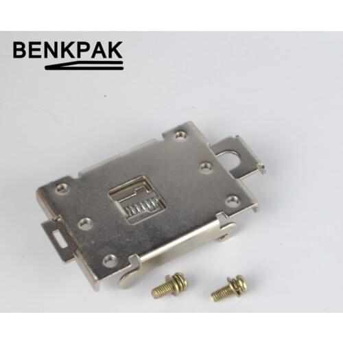 Single phase SSR 35MM DIN rail fixed solid state relay clip clamp with 2 mounting screws