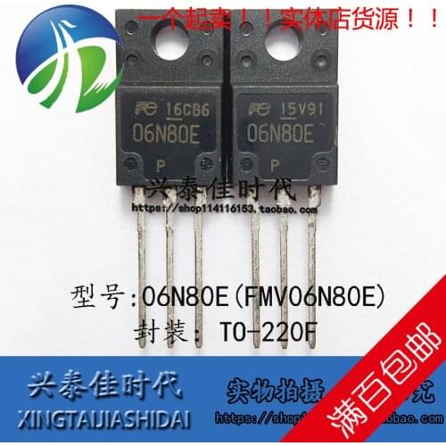 Original new 5pcs/ 06N80E FMV06N80E 6A/800V TO-220F