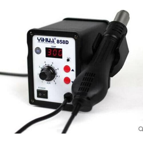YIHUA 858D 858D+ SMD Hot Air Gun Rework Station Solder Voltage 220V heat gun
