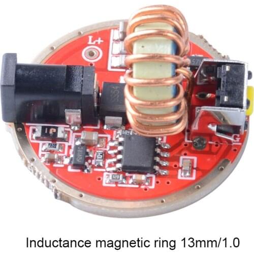 28.5mm 5.5V - 8.4V Stepless dimming Driver circuit board for XHP50 T6 U2 L2 XPL with side switch DC3.5mm rechargeable flashlight