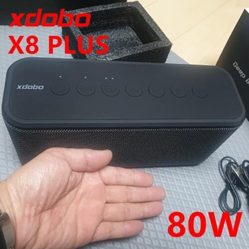 XDOBO Portable Bluetooth Speaker 80W High Power Stereo Subwoofer Wireless Music Speaker Support TF Card TWS Radio Caixa De Som
