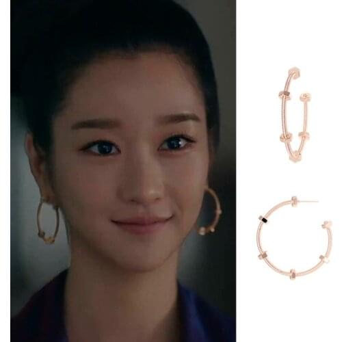 Trendy Korean Hoop Earrings for Women Geometric High Quality Minimalist Brincos Female Office Jewelry Gift 2020 Bijoux Brincos