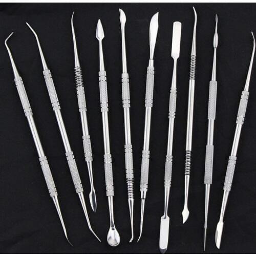 10pcs Stainless steel clay sculpture knife Sculpture tools for modeling ceramic crafts