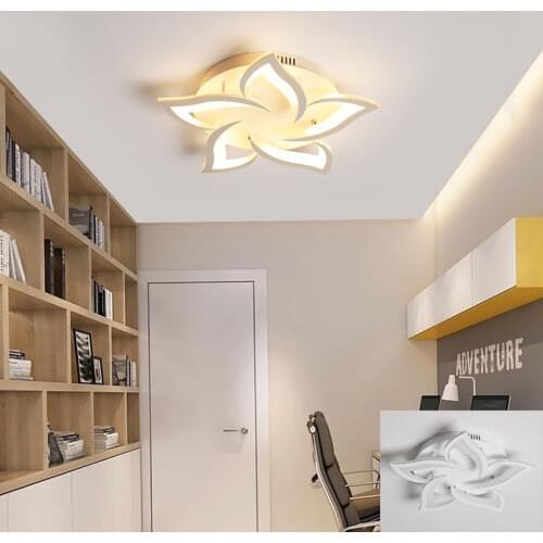 Modern home living room bedroom room LED chandelier study lamp creative acrylic chandelier APP intelligent lighting