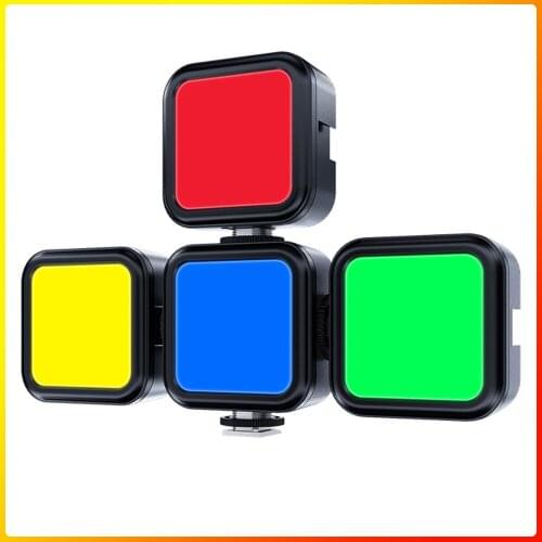 SETTO 49 Mini RGB LED Video Light Portable Pocket Photographic Lighting Vlog Fill Light for Smartphone DSLR SLR Lamp