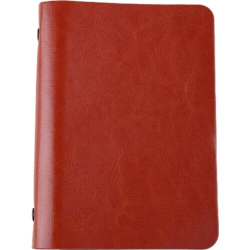 T3EE A7 Pocket Loose-leaf Notebook Leather Cover Business Diary Memos Planner Notepad