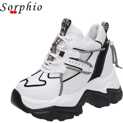 Female Footwear Womens Autumn Internal Increase Fashion High Heel Ladies Shoes Women Sneakers Brand Design Platform Wedges