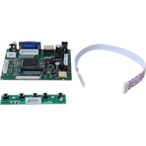 1Set HDMI-compatible Lvds Lcd Display Controller Board Module for AT070TN90/92/94 Monitor