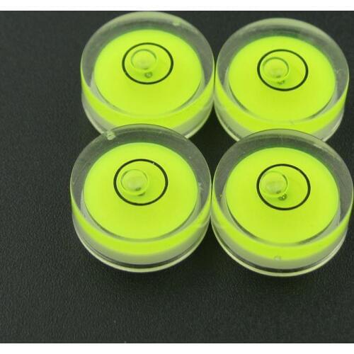 10pcs 15*6mm Plastic Universal Bubble Level Spirit Level Bubble Measurement Instrument Bullseye Style