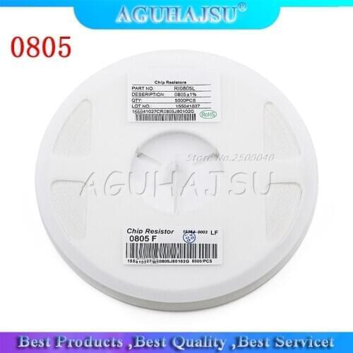 100Pcs 0805 SMD 1/8W chip resistor 0R ~ 10M 0 10R 100R 220R 330R 470R 1K 4.7K 10K 47K 100K 0 10 100 330 470 ohm