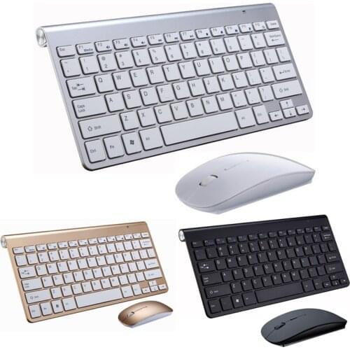 2.4G Ultra-Thin Business wireless keyboard and mouse multimedia keyboard and mouse combo kit for notebooks laptops Macs desktops