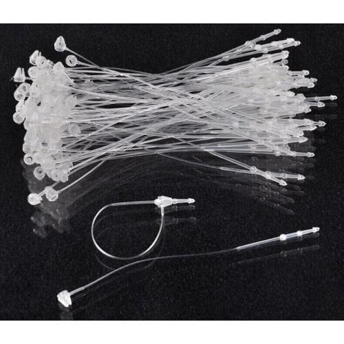 3000pcs/lot 3" loop lock pins for garment tag,tag loop fasteners,plastic needle tag button, no tag gun required Free Shipping