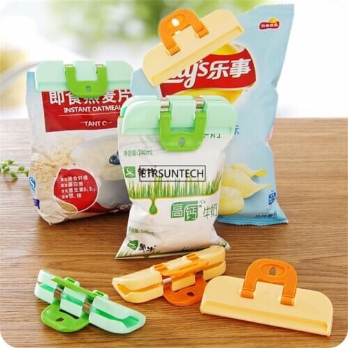 50Set Househould Food Snack Storage Seal Sealing Bag Clips Sealer Clamp Food Kitchen Tool Food Close Clip Seal
