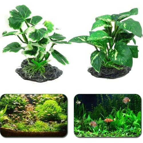 7x5x10cm 1Pc Artificial Plants Aquarium Decor Water Weeds Ornament Plant Fish Tank Aquarium Grass Simulation Decoration