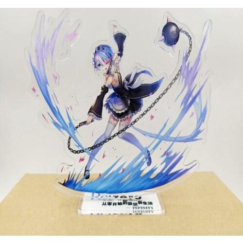 Anime Re:Life in a different world from zero Acrylic Stand Figure Rem Ram Emilia Desktop Decoration Collection Model Toy Gifts