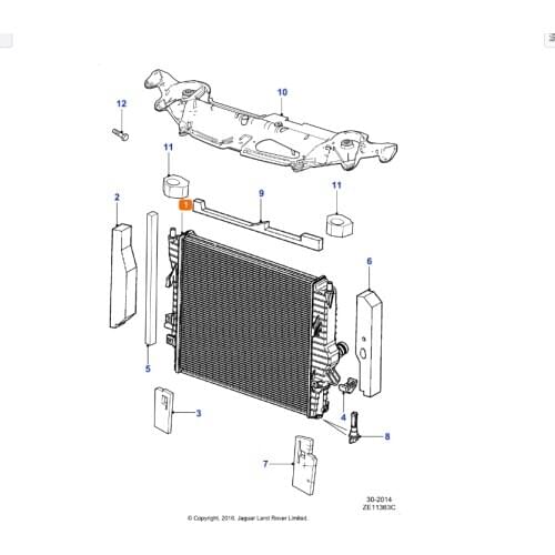 C2D38735 FOR jx 3.0T radiator