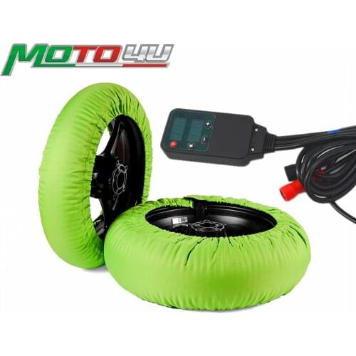 Digital 17inch Tyre warmer Motorcycle Tire Warmer 120/190 120/200 Front and Rear Black and Orange Adjustable temperature