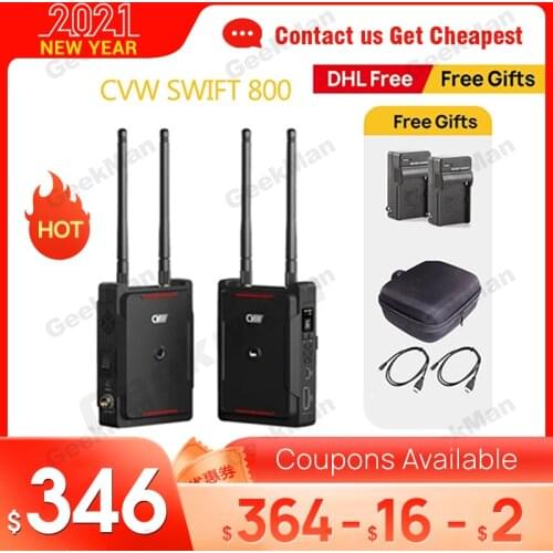 CVW SWIFT 800 800ft Wireless Video Transmission System HD image Wireless Transmitter Receiver Support smartphone Monitor