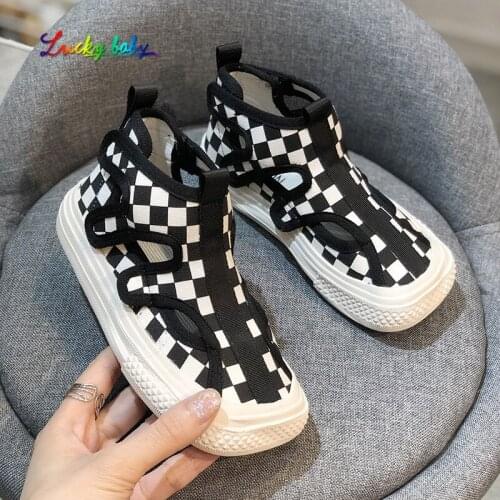 Kids shoes for girls children Leopard canvas shoes boys sneakers 2021 autumn girls shoes White High Solid fashion Children shoes
